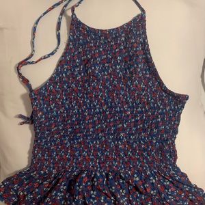 Floral halter top